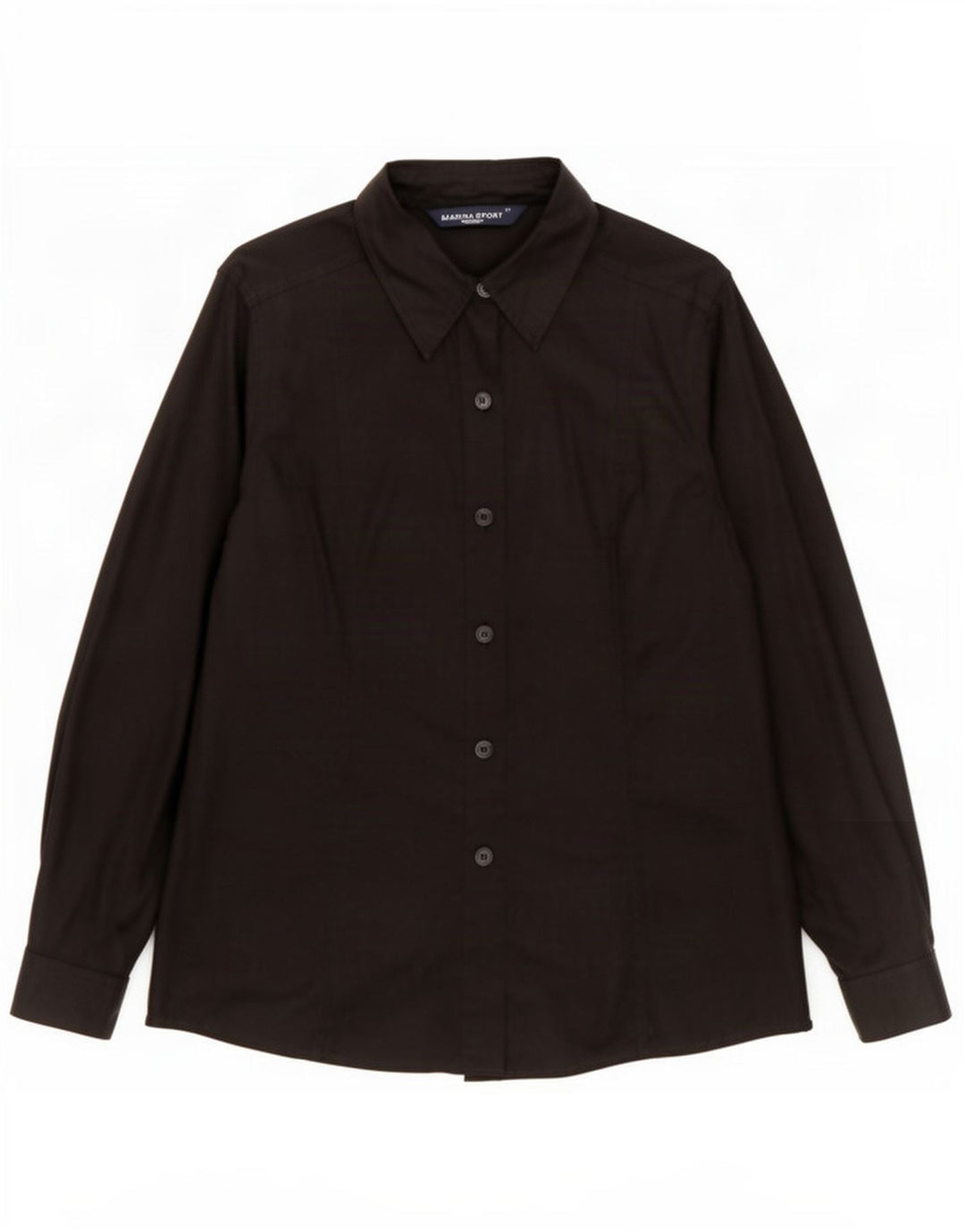 Camicia Donna Marina Rinaldi Taglia 21 Media Cotone Nero