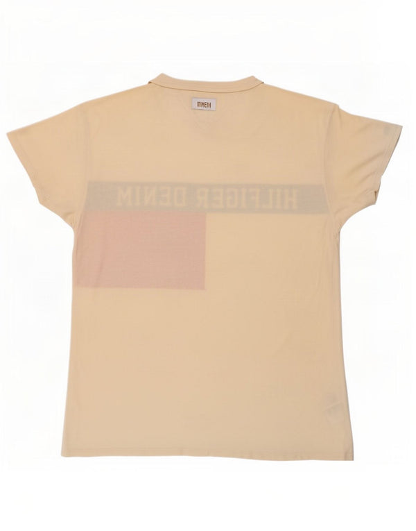 T-shirt grafica da uomo Tommy Hilfiger Top color beige medio
