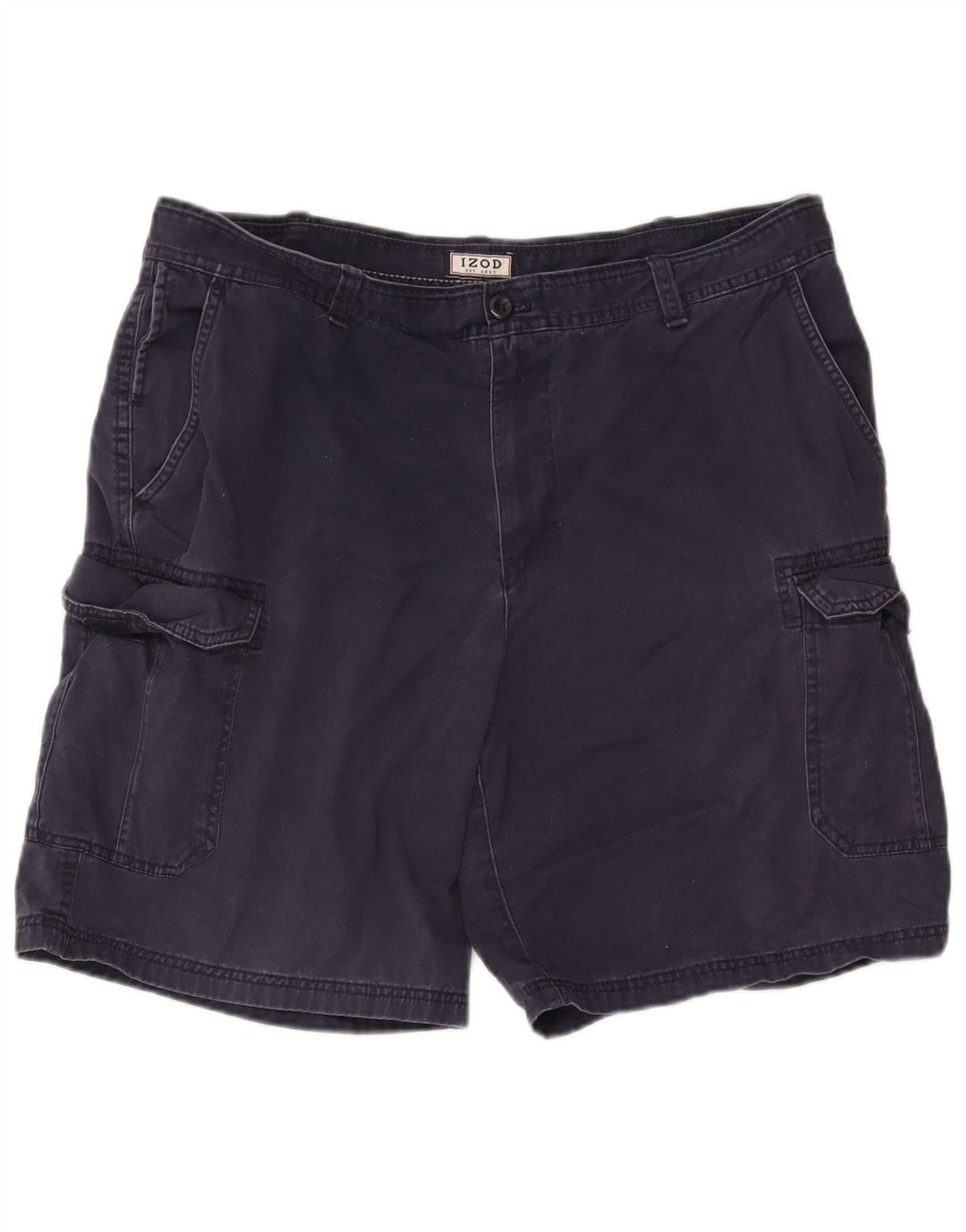 Pantaloncini cargo da uomo Izod W38 XL in cotone blu navy