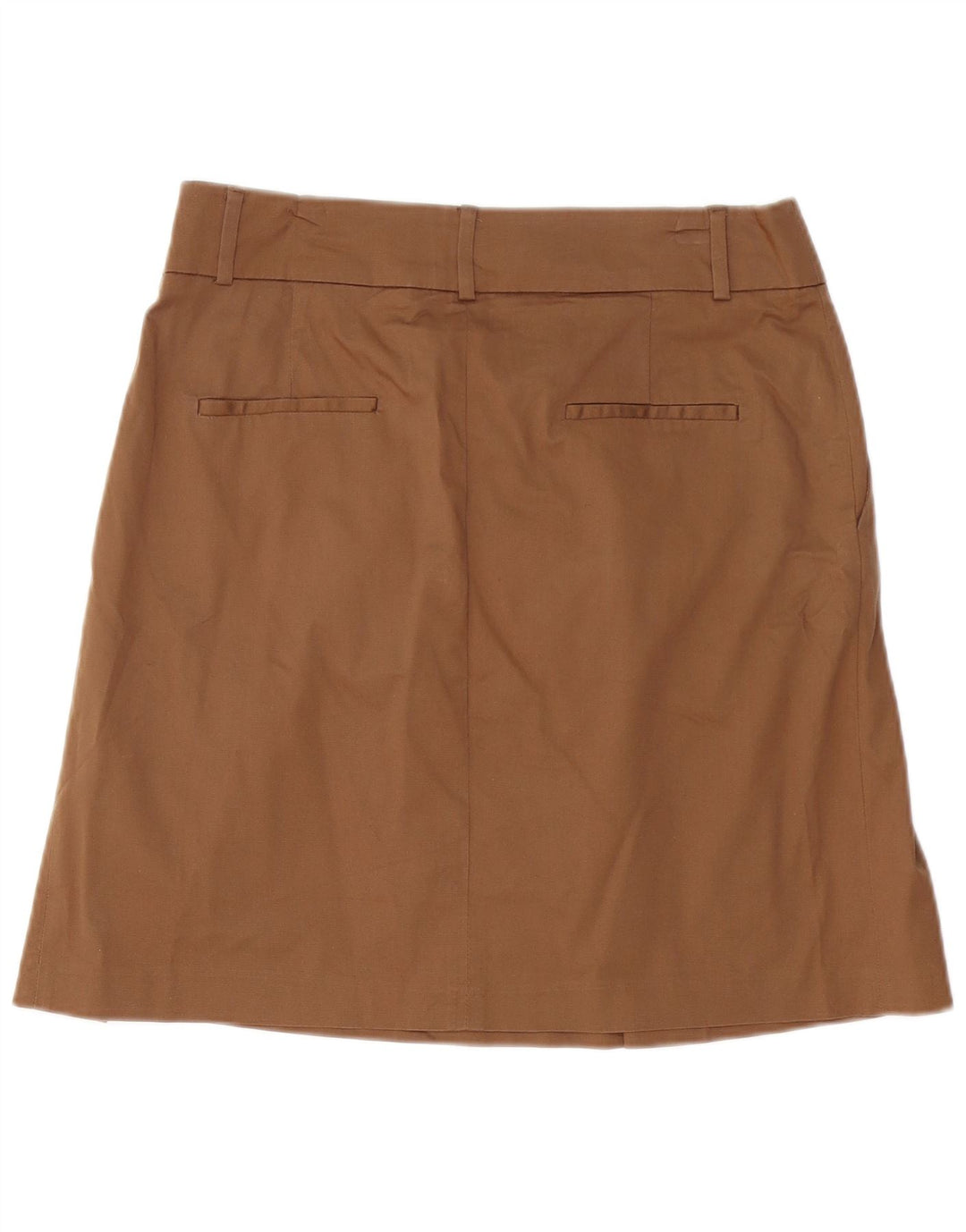 Gonna a trapezio plissettata da donna Zara grande W34 marrone