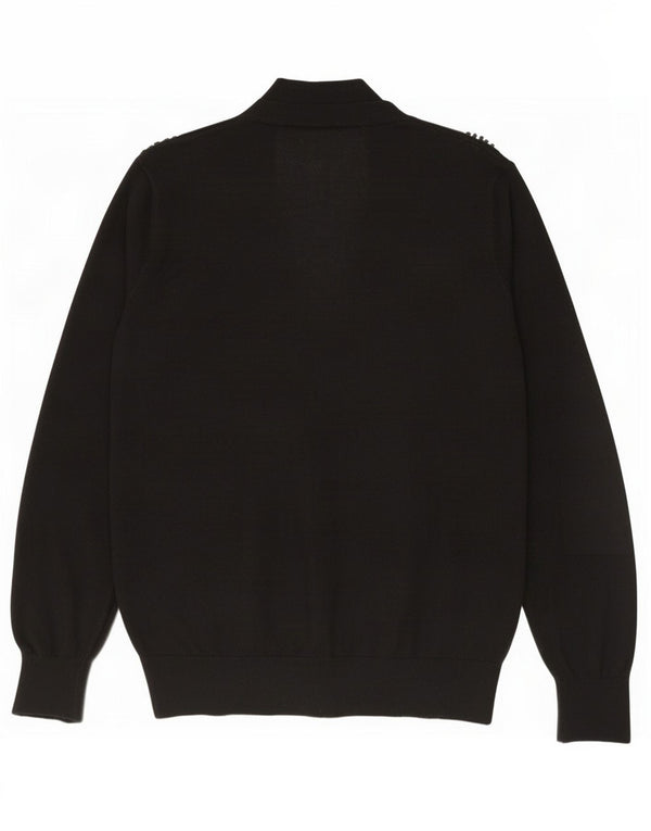 Maglione cardigan da uomo Zara XL acrilico nero