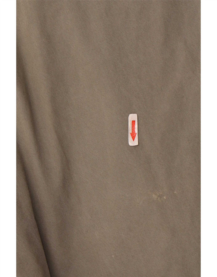 Pantaloni da abito con pegging da uomo Marks & Spencer W40 L31 cotone kaki