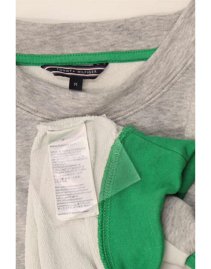 Felpa grafica da donna Tommy Hilfiger Maglione UK 14 medio multicolore
