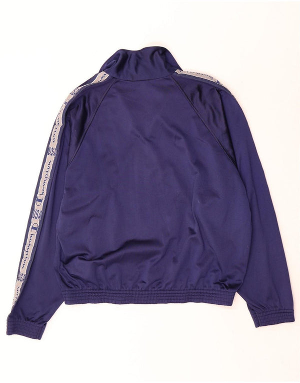 Giacca da tuta grafica da uomo Champion, color block medio blu navy