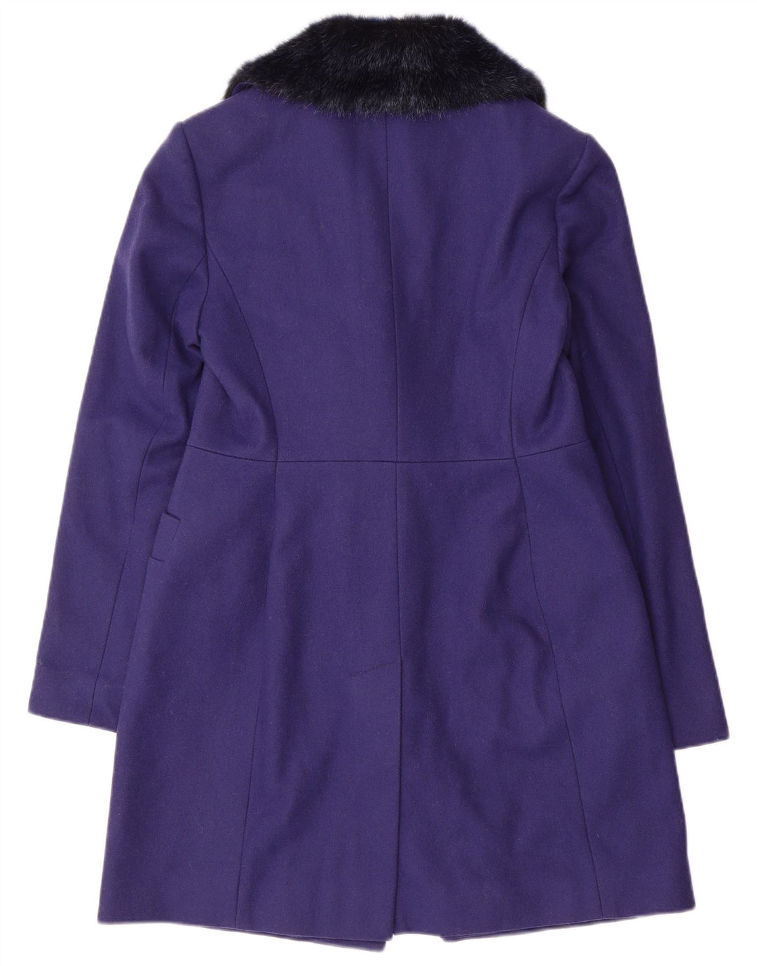 Cappotto doppiopetto da donna French Connection UK 10 piccolo lana viola