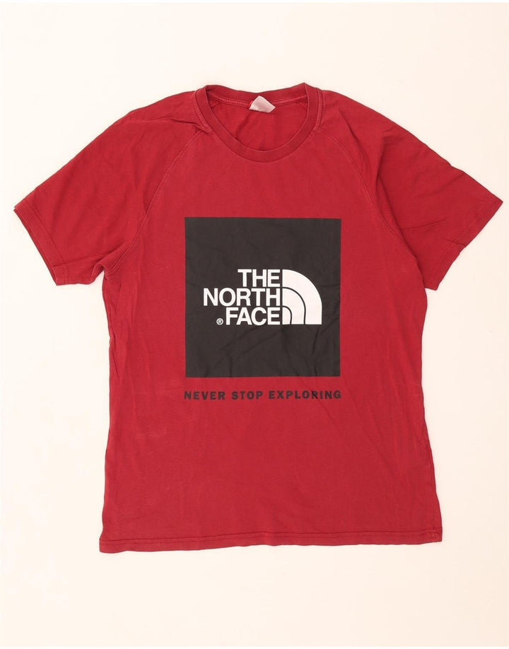 T-shirt grafica da uomo The North Face Top in cotone rosso medio