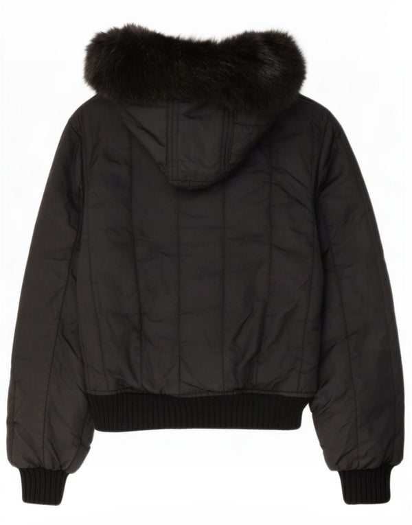 Refrigiwear Giacca imbottita con cappuccio da donna IT 44 Medium Nero Nylon