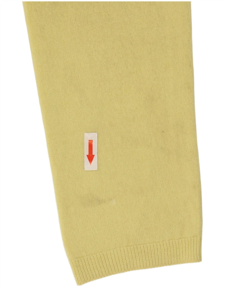 Maglione maglione girocollo da donna Marks & Spencer UK 12 giallo medio