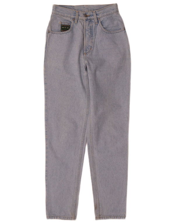 Jeans affusolati a vita alta da donna H.I.S UK 10 piccoli W24 L31 cotone blu