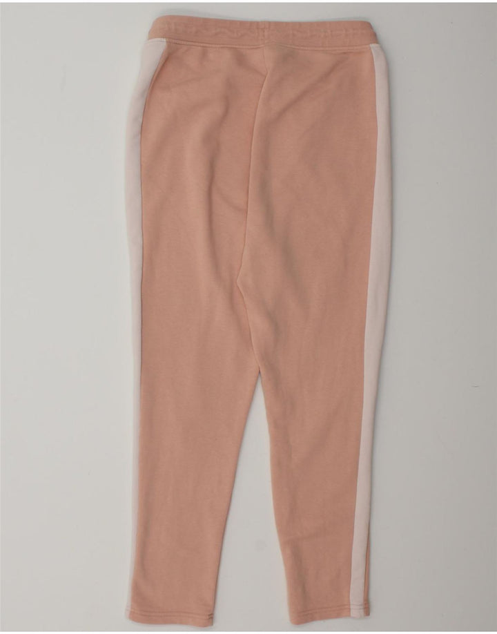 PUMA Womens Tracksuit Trousers Joggers UK 12 Medium Pink Colourblock Vintage Puma and Second-Hand Puma from Messina Hembry 