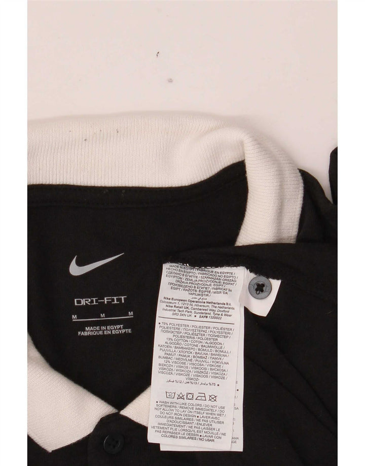 Polo grafica Nike da uomo Dri Fit grafica media nera in poliestere
