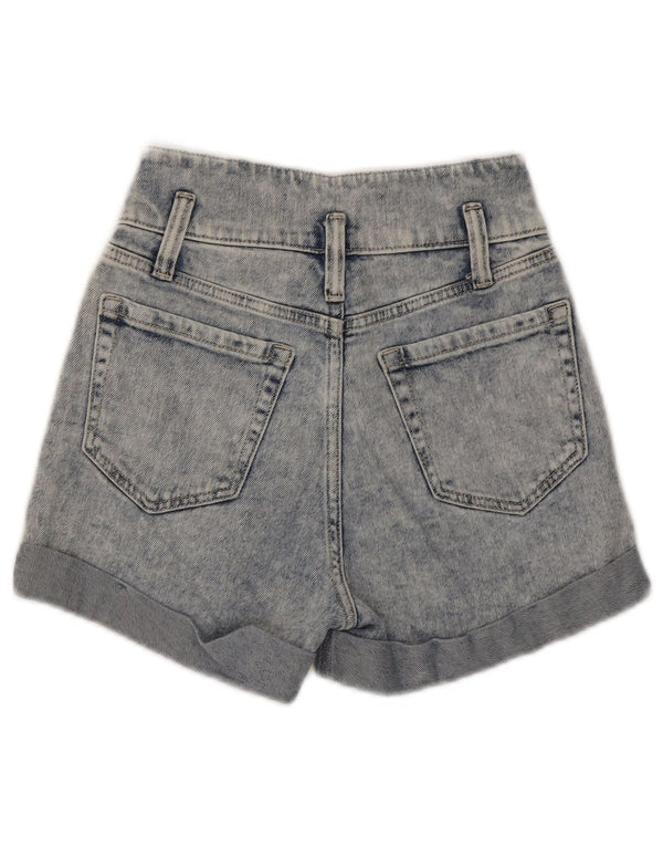 Pantaloncini di jeans a vita alta Hollister da donna US 00 2XS W23 Blu
