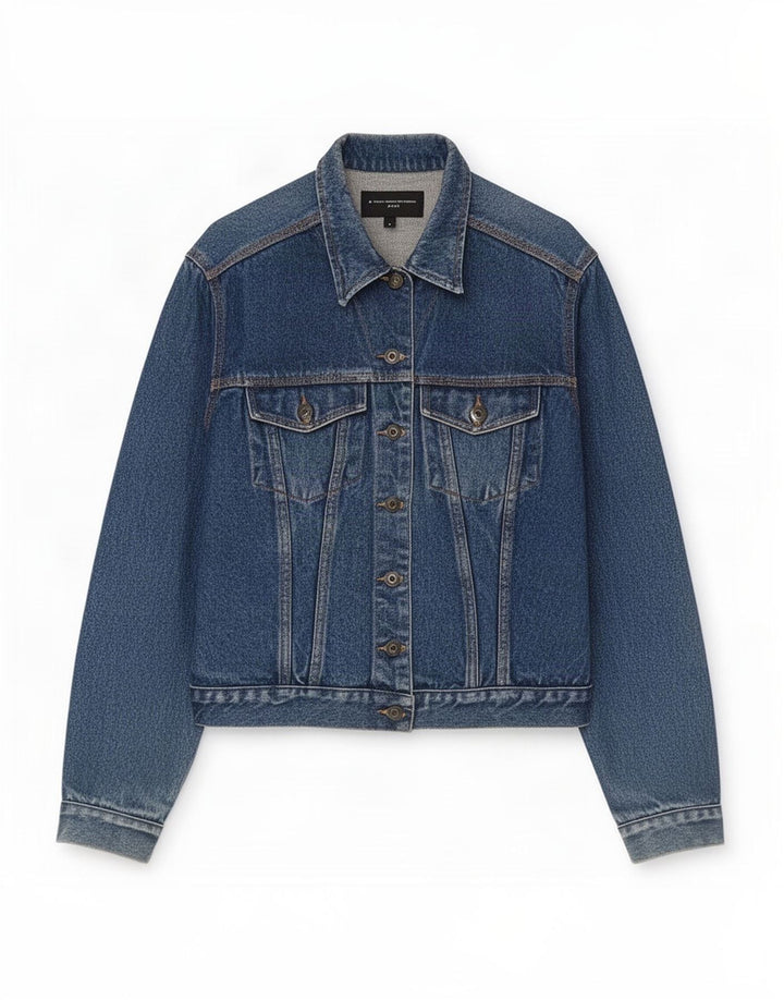 Giacca di jeans da donna French Connection UK 16 grande cotone blu