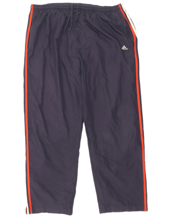 Pantaloni da tuta da uomo Adidas XL poliestere blu navy