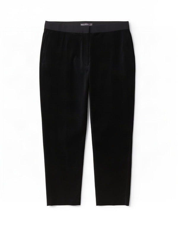 Pantaloni chino affusolati da donna Marks & Spencer UK 16 Large W36 L26 Neri