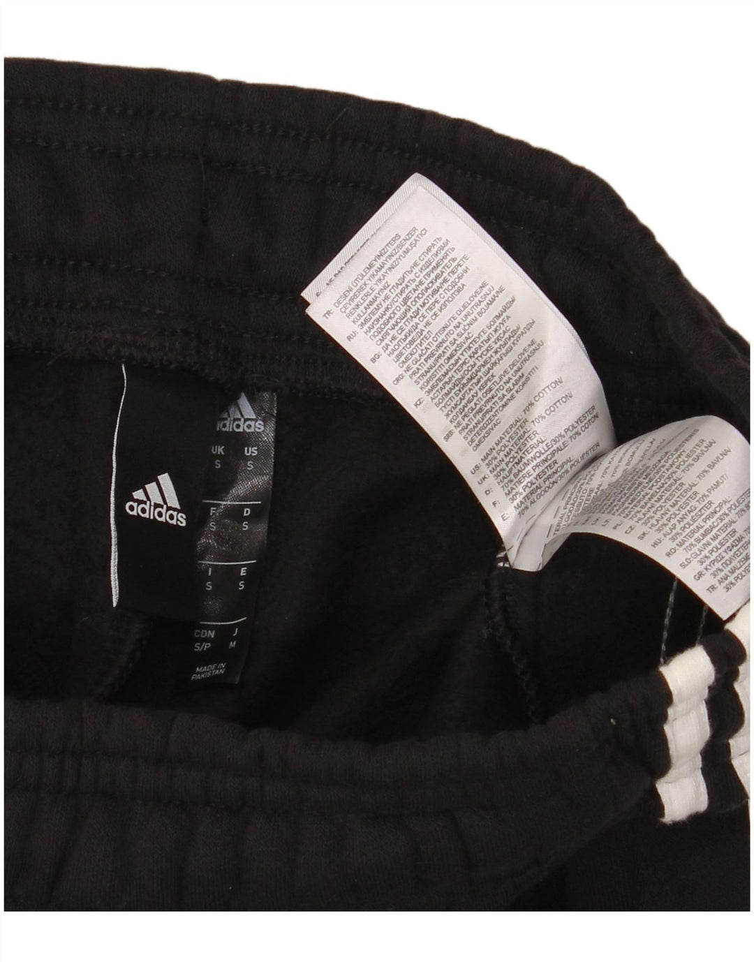 Pantaloni da tuta da uomo ADIDAS Joggers piccoli in cotone nero