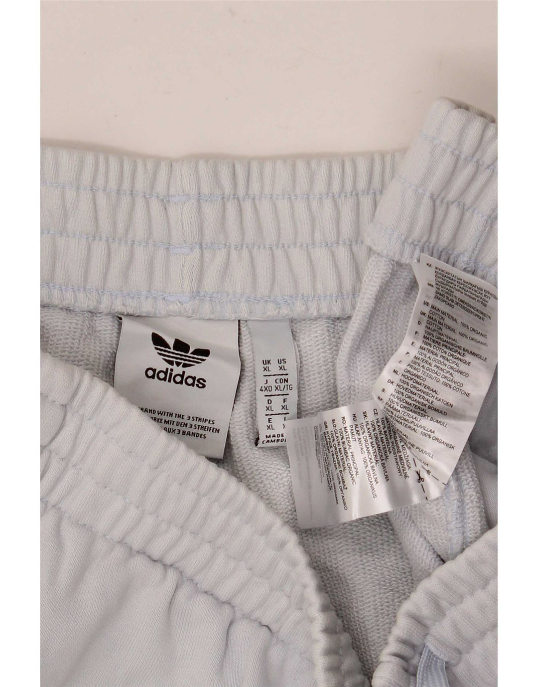 Pantaloncini sportivi da uomo Adidas XL in cotone blu