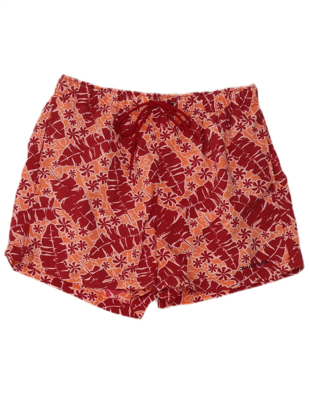 TOMMY HILFIGER Pantaloncini da bagno da uomo Rosso medio floreale