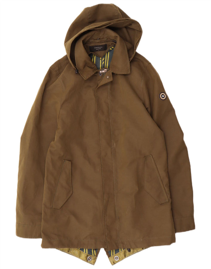 Giacca parka con cappuccio da uomo Scotch & Soda Amsterdam UK 38 medio cachi