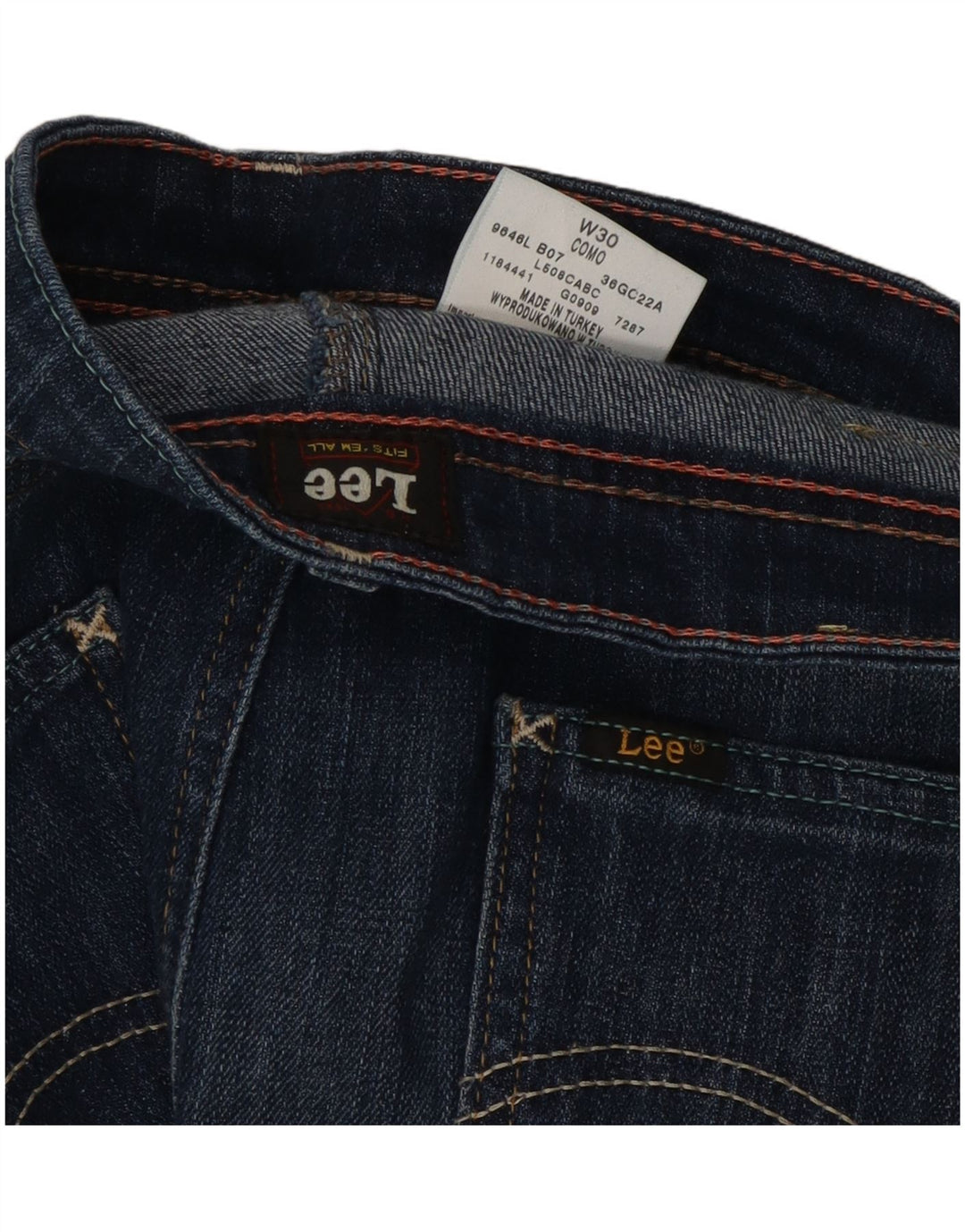 Mini gonna di jeans Como da donna Lee W30 in cotone blu medio