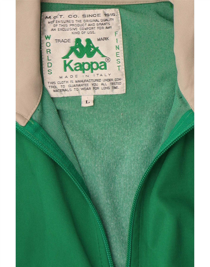 Giacca da tuta da uomo Kappa Large verde color block
