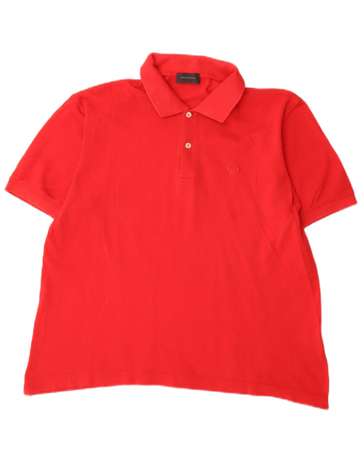 Polo Sergio Tacchini Uomo Regular Fit IT 50 Rosso Medio Cotone