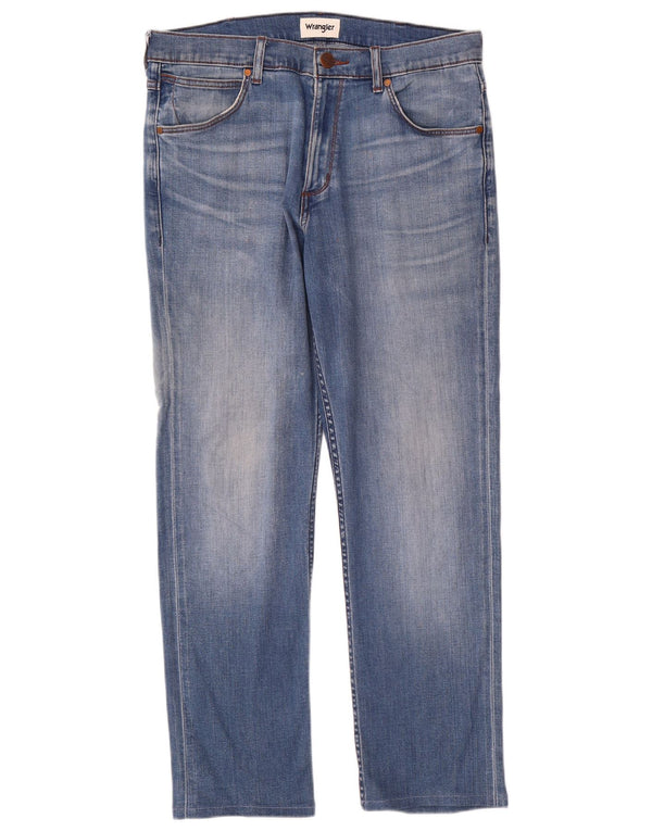 Jeans dritti da uomo Wrangler Greensboro W32 L28 cotone blu