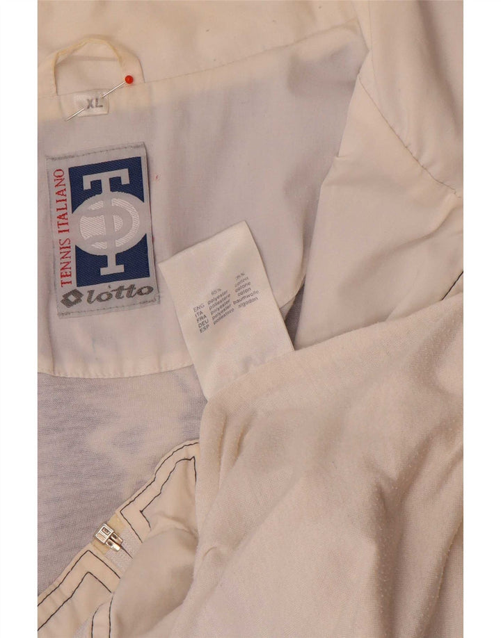 Giacca da ginnastica grafica da uomo Lotto XL XL in poliestere color block blu