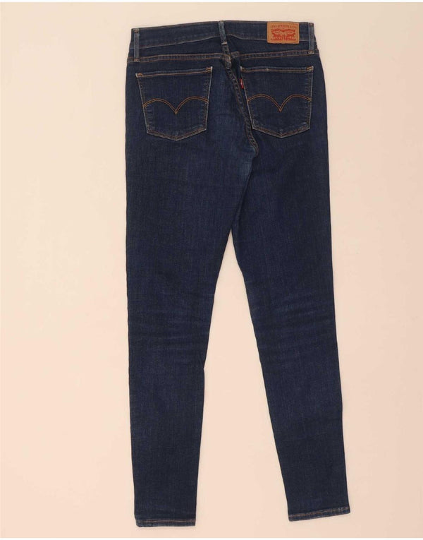 Jeans Levi's da donna 710 super skinny W27 L30 cotone blu navy