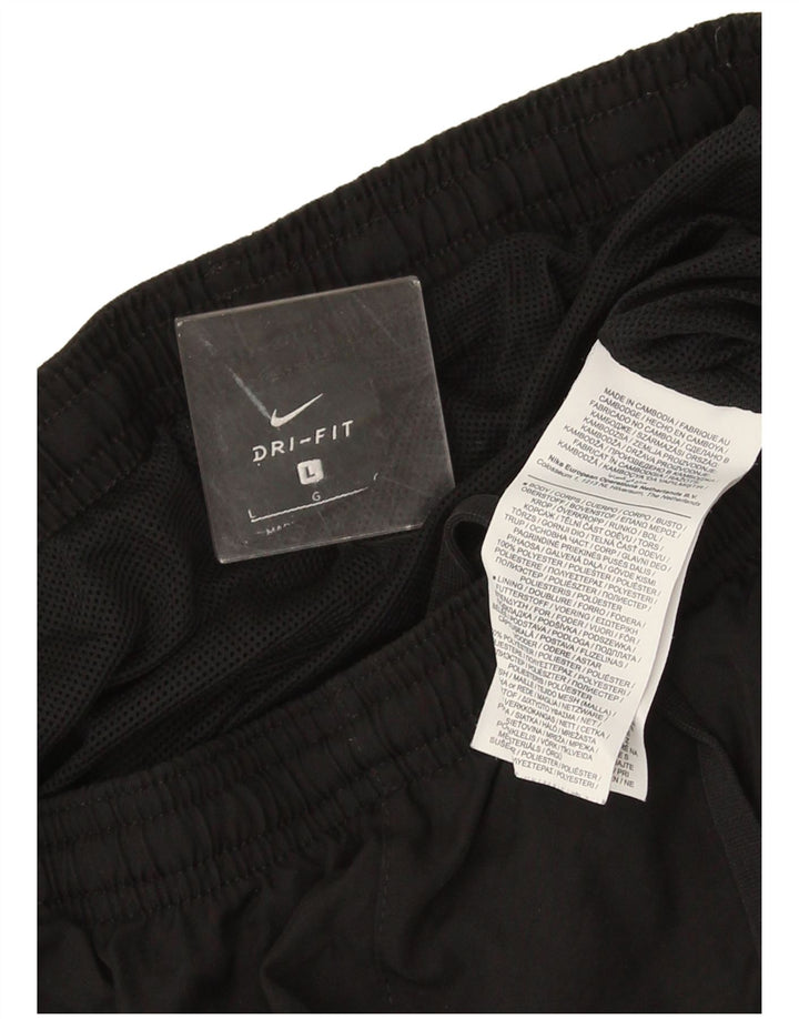 Pantaloni da tuta Nike Dri Fit da uomo, pantaloni da jogging, grandi, in poliestere nero