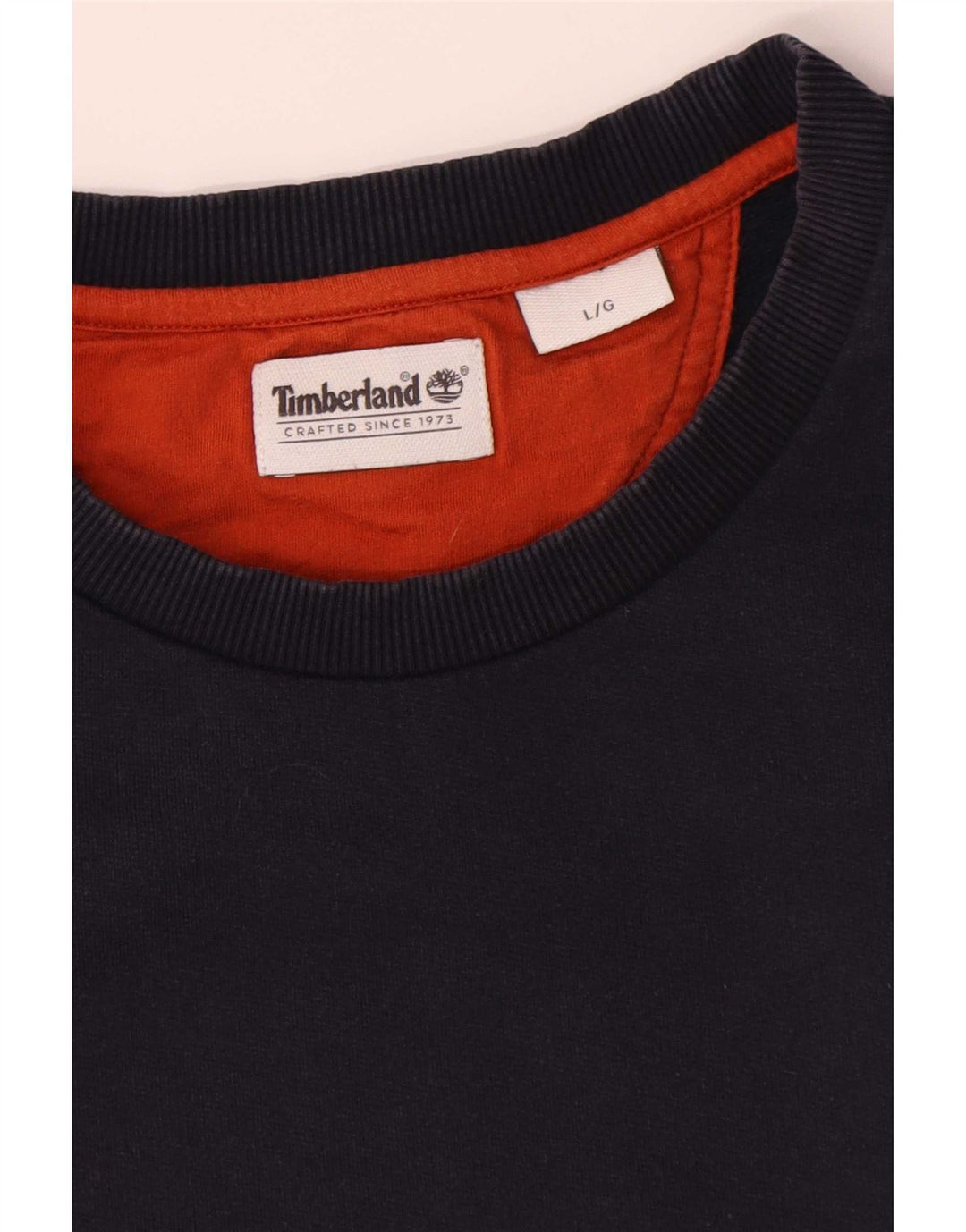 Timberland Felpa da uomo Maglione grande in cotone blu navy