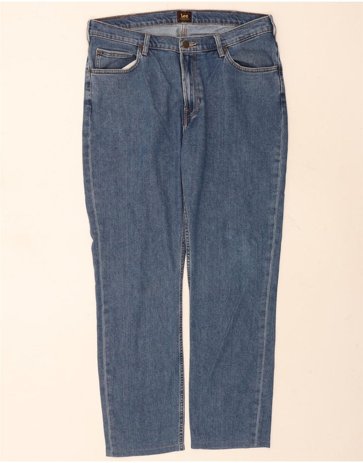 Jeans dritti da uomo Lee Rider W36 L30 in cotone blu