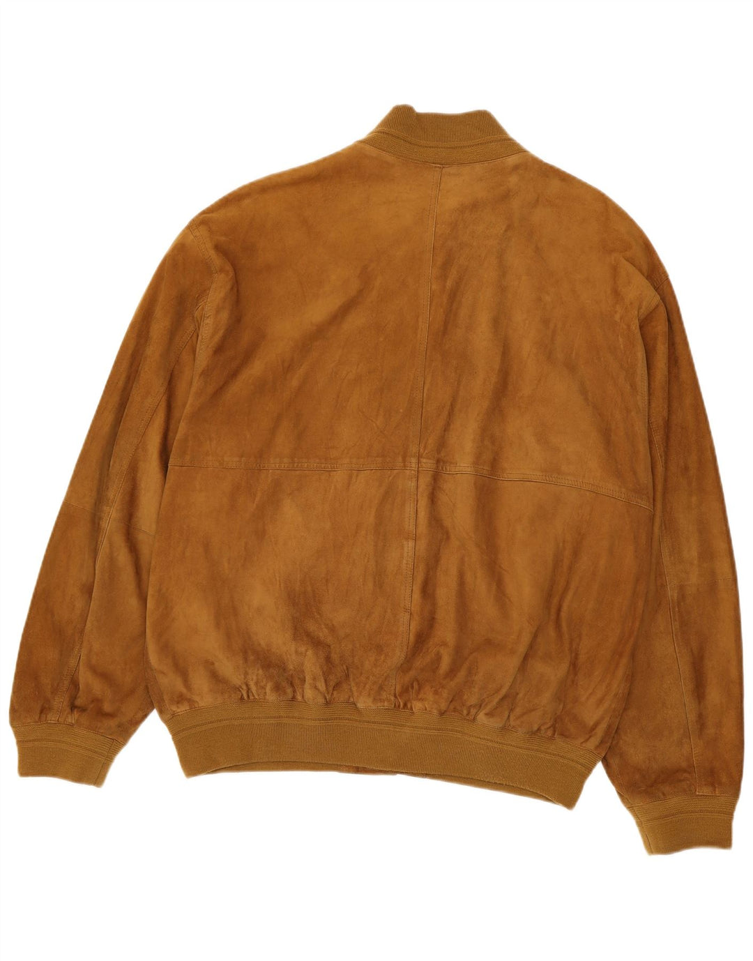 Luca D'altieri Giubbotto Bomber da Uomo in Pelle Scamosciata IT 56 3XL Pelle Marrone