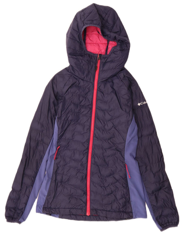 Giacca imbottita da donna Columbia UK 8 Small Blu Navy Colourblock Sports