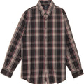DOCKERS Mens Shirt Size 16 16 1/2 Large Grey Check Cotton Vintage Dockers and Second-Hand Dockers from Messina Hembry 