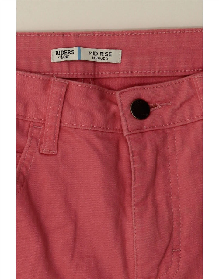 LEE Womens Riders Mid Rise Bermuda Shorts W30 Medium  Pink Vintage Lee and Second-Hand Lee from Messina Hembry 