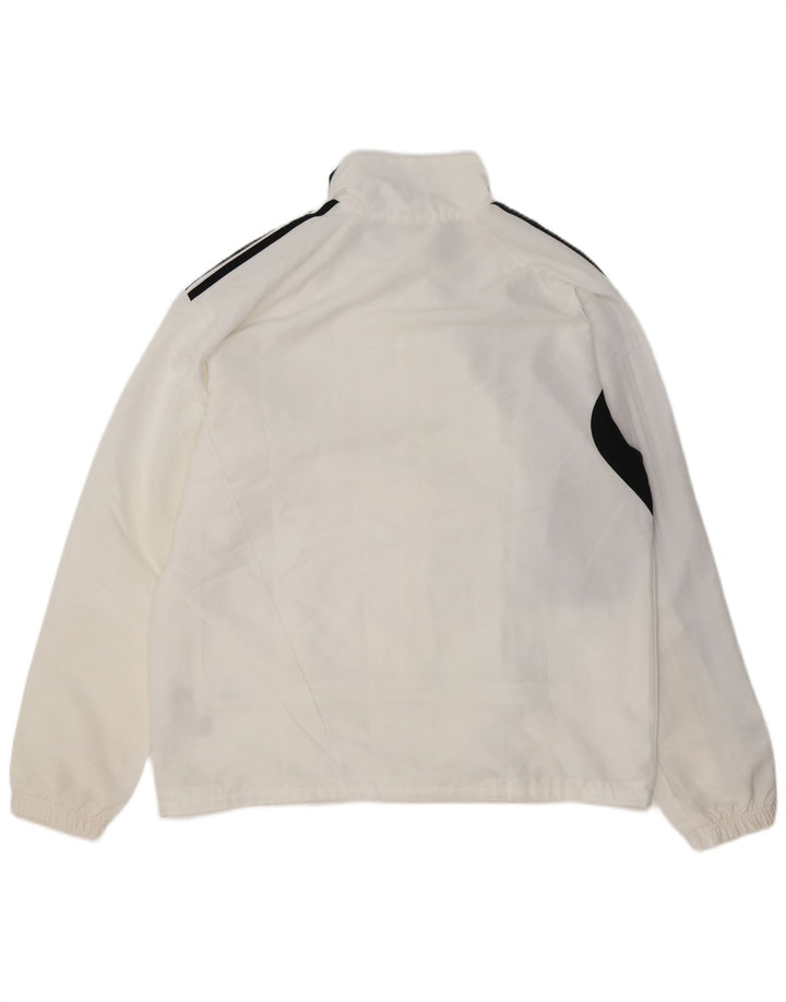 Giacca da tuta da uomo ADIDAS UK 46/48 XL Poliestere color block bianco