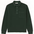 Camicia pullover da uomo in velluto a coste Zara, cotone verde medio