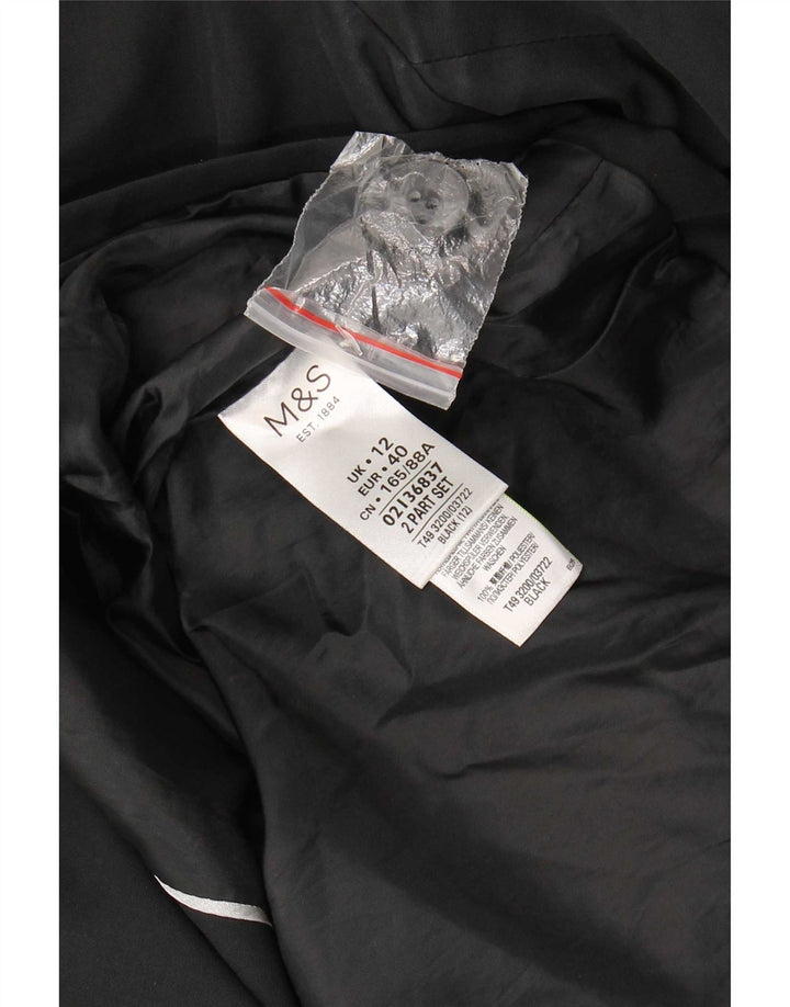Trench da donna Marks & Spencer UK 12 medio poliestere nero