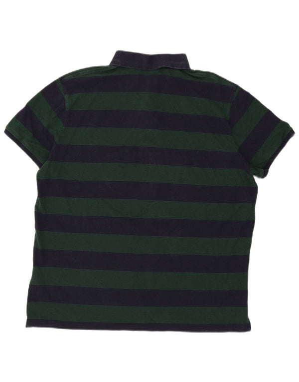 Polo Ralph Lauren da uomo slim fit personalizzata Polo XL a righe blu navy