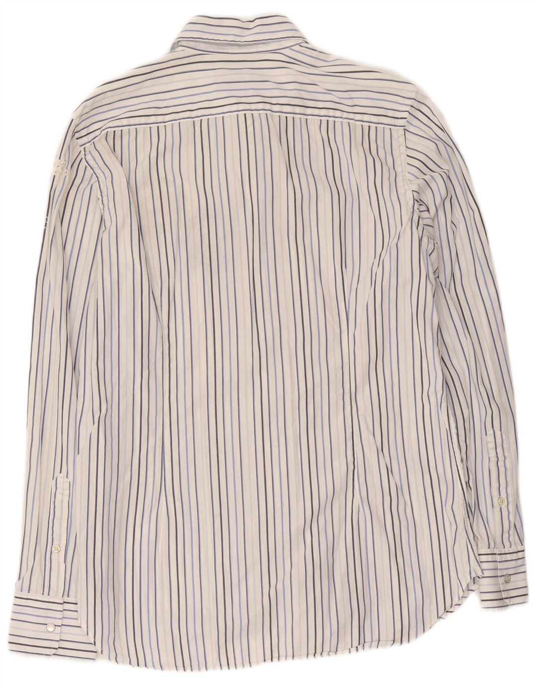 Camicia grafica da uomo La Martina grande cotone gessato bianco