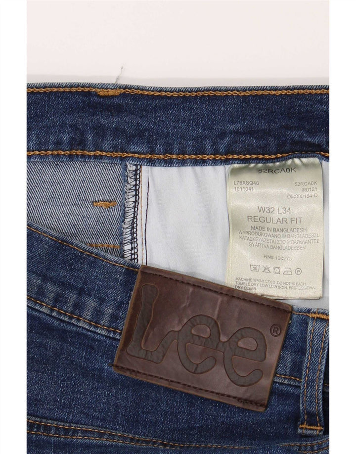 Jeans dritti vestibilità regolare da donna Lee W32 L34 cotone blu