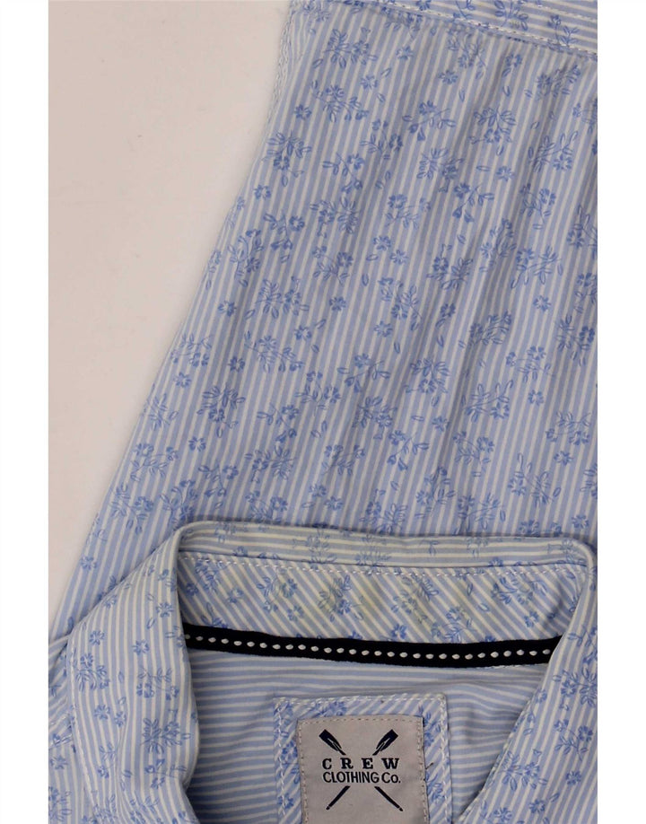 Crew Clothing Camicia da uomo in cotone floreale blu medio