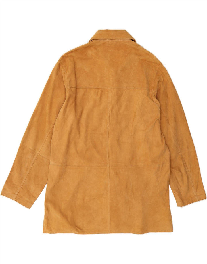OMBRALUCE Womens Weekend Suede Jacket IT 44 Medium Brown Leather Vintage Ombraluce and Second-Hand Ombraluce from Messina Hembry 