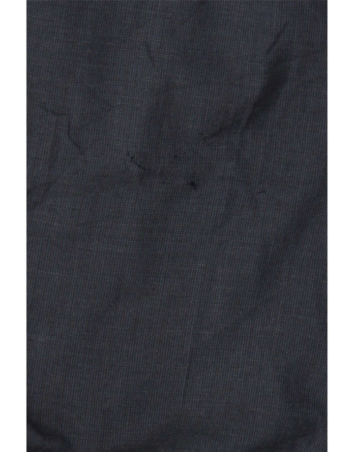 Pantaloni da abito dritti da uomo Marks & Spencer W34 L29 Lana blu navy
