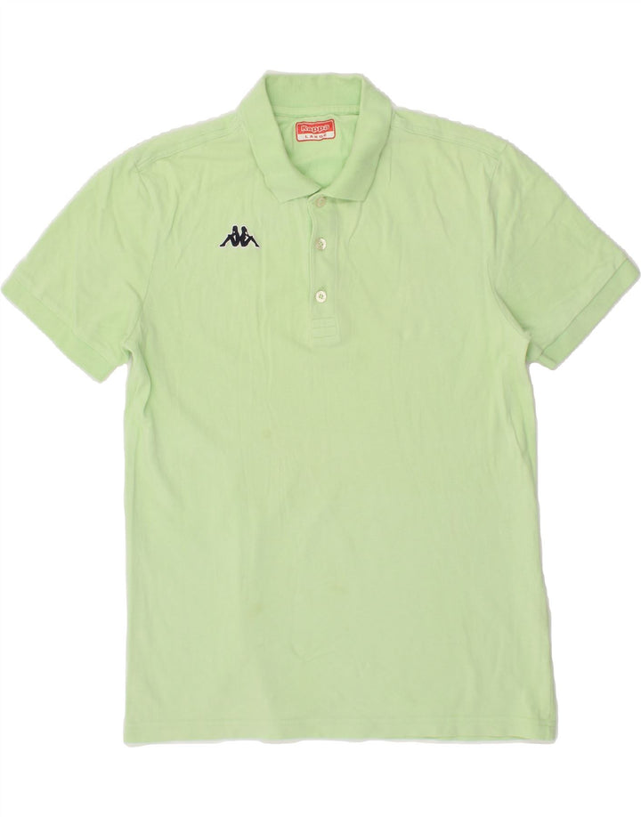 KAPPA Mens Polo Shirt Large Green Cotton Vintage Kappa and Second-Hand Kappa from Messina Hembry 