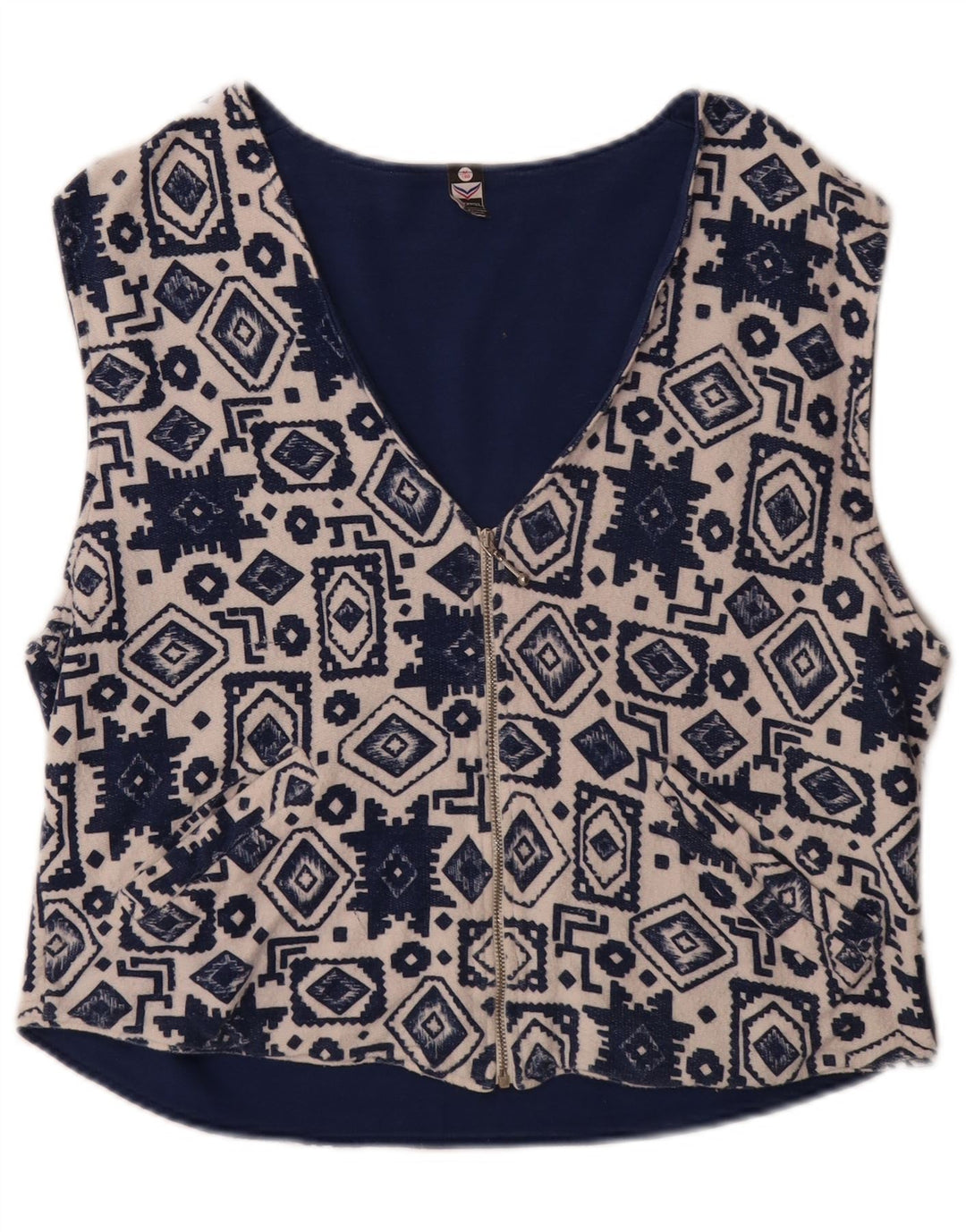Gilet da donna Trigema UK 14 Cotone geometrico medio blu navy
