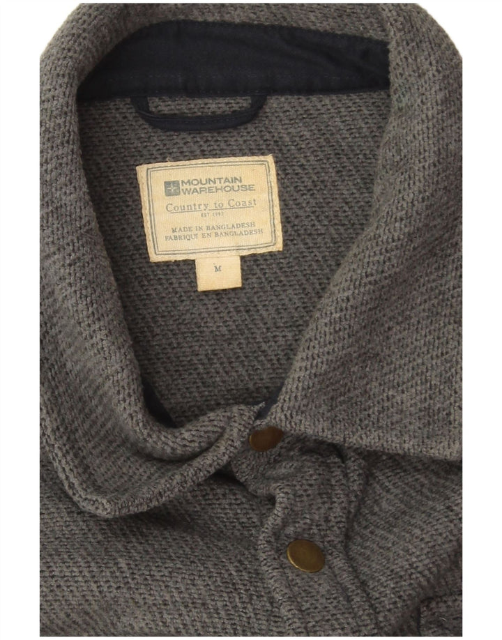 Camicia da uomo in flanella di Mountain Warehouse Poliestere chiazzato grigio medio