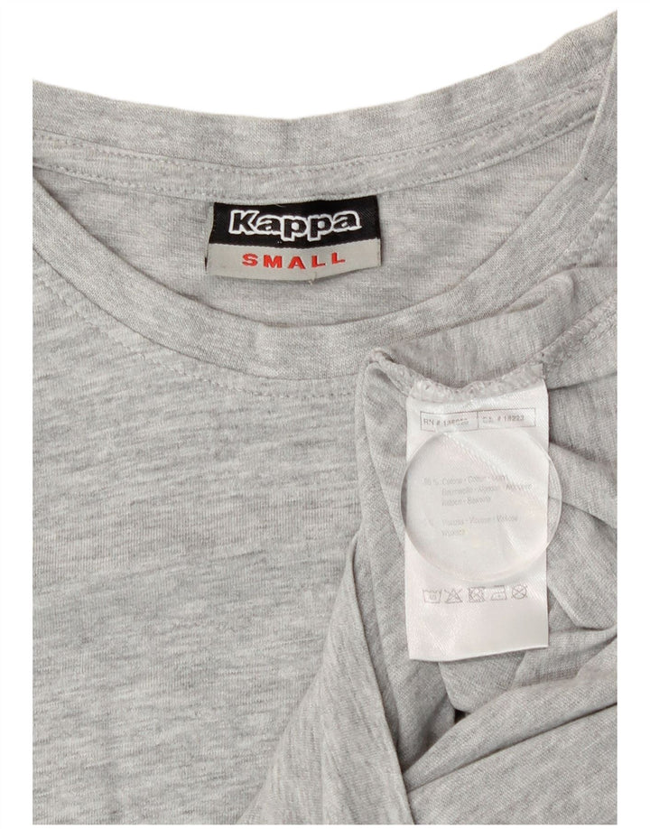 T-shirt uomo Kappa Top Small in cotone mélange grigio