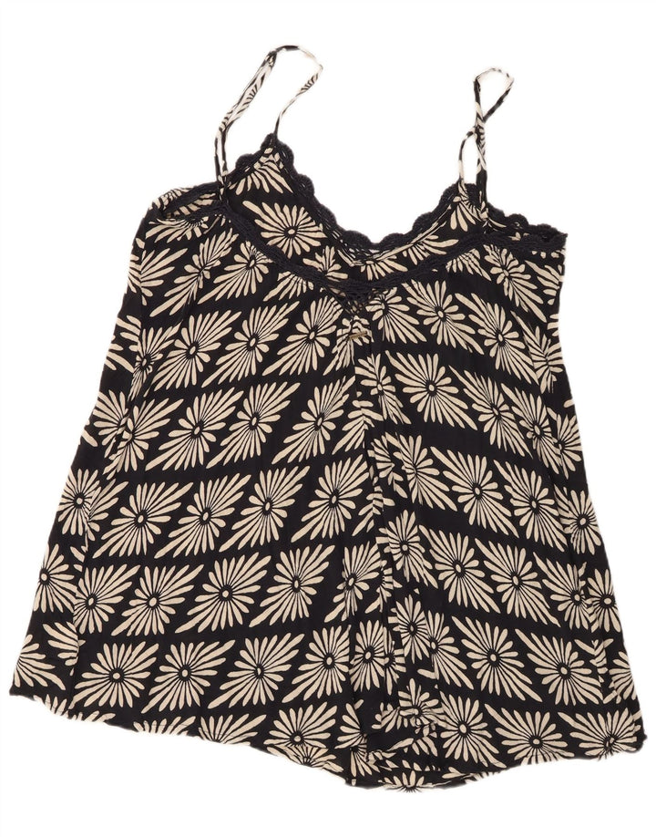 Canotta da donna Volcom UK 14 grande viscosa floreale nera